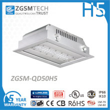 Éclairage d&#39;auvent de la station service Zgsm Tech 50W LED avec Ce RoHS